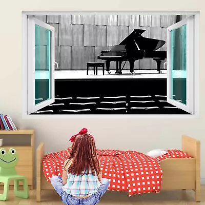 Piano Musical Instrument 3D Wall Art Sticker Mural Decal Kids Room Decor GT12 • £23.99