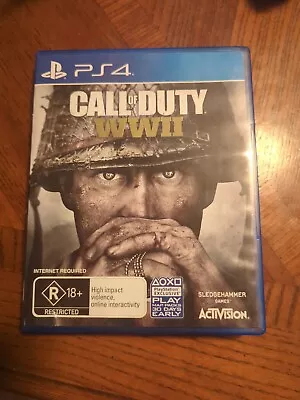 Very Good Condition! Genuine PlayStation 4 PS4 Call Of Duty WWII 2 Game PAL AUS • $10