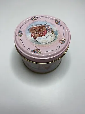 Beatrix Potter Mrs Tiggywinkle EMPTY Metal Tin • £7.50