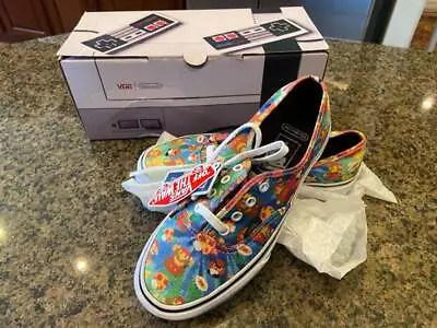 NINTENDO Super Mario Brothers Vans Shoes SIZE Mens 5.5 Women 7.0  NEW WITH BOX • $105.99