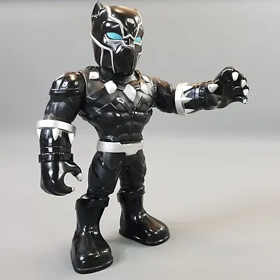 Black Panther Figure Mega Mighties Poseable Marvel Toy Hasbro Playskool 15 Cm • $9.99