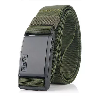 New Metal Magnetic Buckle Adjustable Belts Military Combat Nylon Belts • $11.02