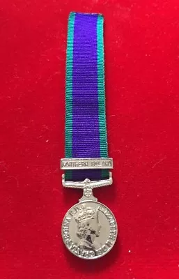 Miniature General Service Medal Northern Ireland Miniature GSM NI With 6” Ribbon • £6.99