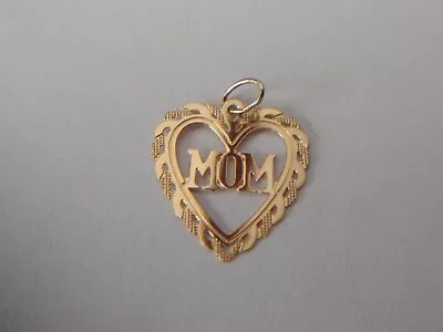  14k Gold Mom Pendant / Charm • $35