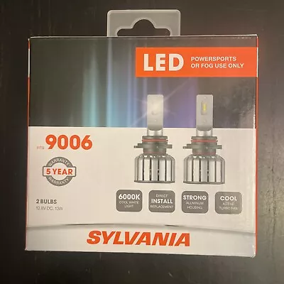 Sylvania Powersports LED White 6K 9006 Two Bulbs Head Light Low Beam Stock Lamp • $59.99