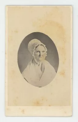 Antique CDV Circa 1860s Civil War Tax Revenue Stamp Older Woman Philadelphia PA • $19.99