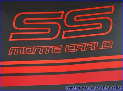 Monte Carlo SS 87 88 Restoration Red Shadows Decals Vinyl Stripes Kit Chevy • $127