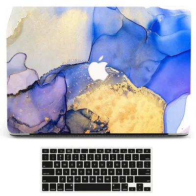 Ink Shiny Marble Case +Keyboard Cover For Macbook Air 15 13 Pro 16 14 11 12 Inch • £7.19