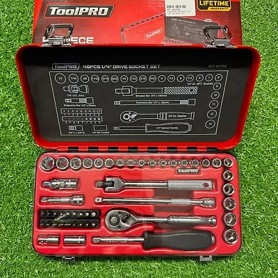 ToolPRO Socket Set 1/4  Drive Metric/SAE 48 Piece ***NEW*** • $69