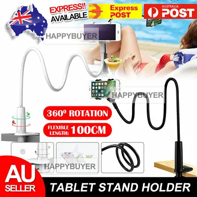Mobile Phone Flexible Long Stand Holder Clip Gooseneck Bracket Clamp Desk • $9.95