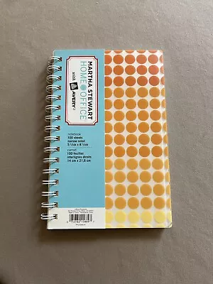 Martha Stewart Home Office 100 Sheet Narrow Ruled Notebook~5 1/2” X 8 1/2” New • $12.99