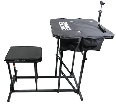 Shooting Table Bench Rest Rifle Target Range Gun Rest With Padded Seat Chair • £119.99