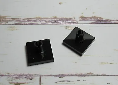 £0.10 • Buy LEGO Tile With Vertical Pin - Black (Brick ID: 246026 Ect)- Item 731