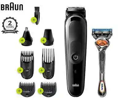 Braun MGK5260 8 In 1 Hair Trimmer Set + Gillette Fusion5 ProGlide Razor Shaver • $109.80