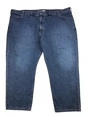 Carhartt 105119 Relaxed Fit 5-Pocket Jeans Mens 54x30 Blue Denim • $21.95