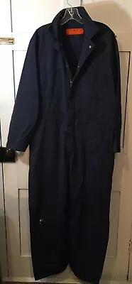 VTG Red Kap Coveralls Size 42 Regular Blue Mechanic Jumpsuit Work Wear Uniform • $26