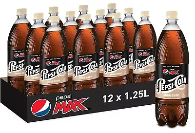 Pepsi Max Vanilla Zero Sugar Cola 12 X 1.25L • $28.49