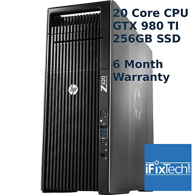 £210 • Buy HP Z620 Workstation 3.00GHz E5-2690 20-Core 64 GB RAM 1TB SSD NVIDIA GTX 980 TI