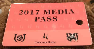2017  Churchill Downs Horse Racing Media Press I D Credential • $11.99