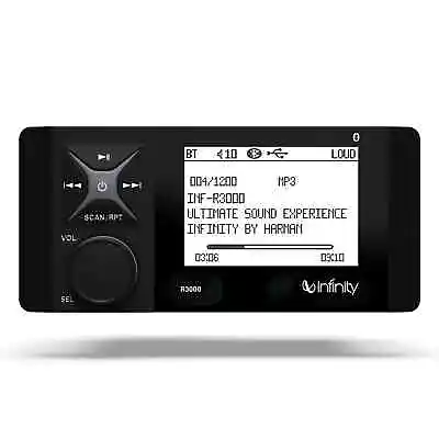 Infinity INF-R3000 Custom Mount AM/FM/BT Marine Stereo Digital Media Receiver • $199.95