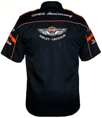 HARLEY DAVIDSON BLACK SHIRT 100TH ANNIVERSARY EDITION Size: 2XL Available • $59.95