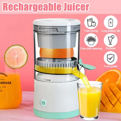 Rechargeable Fruit Juicer Portable Citrus Extractor Maker Orange Squeezer Shaker • $29.89