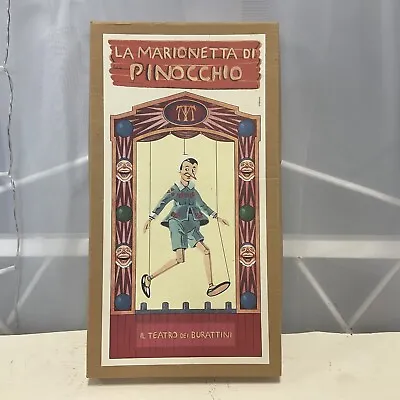 RARE Italian LA Marionette Di Pinocchio Cardboard Puppet With Strings With Box • $118.01