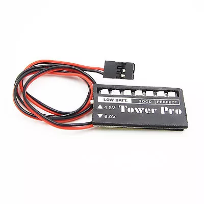 2PCS 4.8v 6v 7 LED RC Model Receiver Battery Voltage Indicator Car Auto A3GK • £5.42