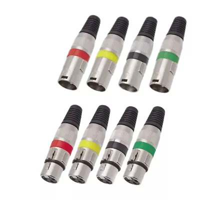 4 Pairs XLR 3 Pin Male & Female MIC Jack Plug DIY Microphone Cable • $19.99