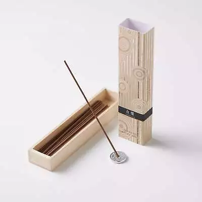 Japanese Incense Sticks & Holder By Kousaido Kyoto - Sandalwood 40 Long Sticks • £17