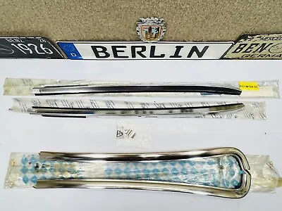 Mercedes Benz W126 Complete Set Of Front Glass Molding Genuine NOS • $750