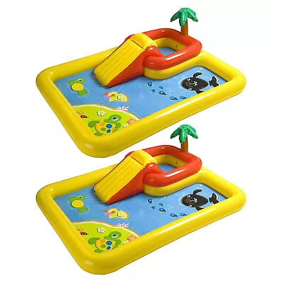 2) Intex Ocean Play Center Kids Inflatable Wading Pool - 57454EP (Open Box) • $52.99