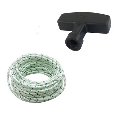 Qualcast Suffolk Lawn Mower Replacement Handle And 3 Metres Of 4 Mm Pull Cord. • £3.98