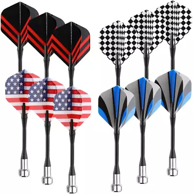 12Pcs Magnetic Darts Replacement Dart Game Black Blue Red-Geometry • $14.75