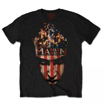 Marilyn Manson Fire Heaven Upside Down Rock Official Tee T-Shirt Mens • £17.13
