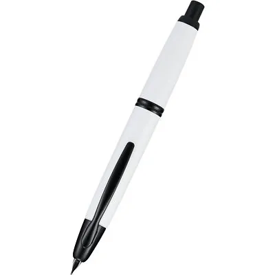 Pilot Vanishing Point Fountain Pen Namiki Black White Metal Fine Nib 60746 • $156