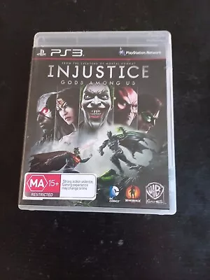 Injustice Gods Among Us (Playstation 3 PS3 2013) Comple With Manual PAL • $10