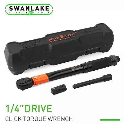 1/4  Torque Wrench Snap Socket Professional Drive Click Type Ratcheting • $26.99