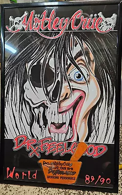 Motley Crue Collection -DR Feelgood Poster And 1989-90' Back Stage Pass • $99