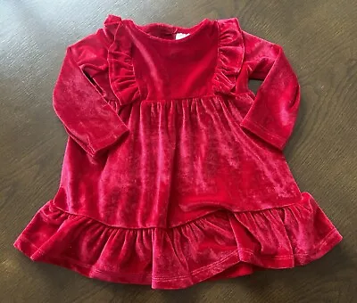 *BNWT* Baby Girl Red F&F Long Sleeved Dress. Aged 3-6 Months. • £4