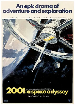 2001: A Space Odyssey Vintage Movie Poster A4 Print • £3.54