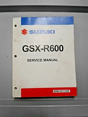 $109.99 • Buy OEM Suzuki Motorcycle Factory Service Shop Manual 2008 GSX-R600 99500-35111-03E