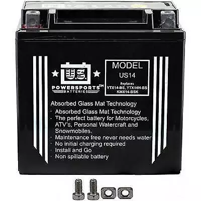 US POWERSPORTS BATTERY FOR Kawasaki ZZR 1400 F Performance Sport ABS 2014 • £59.95