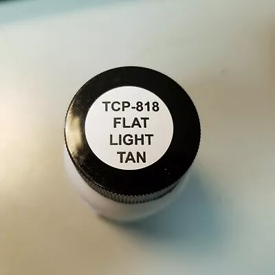 Tru Color Paint 1 Oz TCP-818 FLAT LIGHT TAN Model Railroad Tanks Car Planes Ship • $5.95