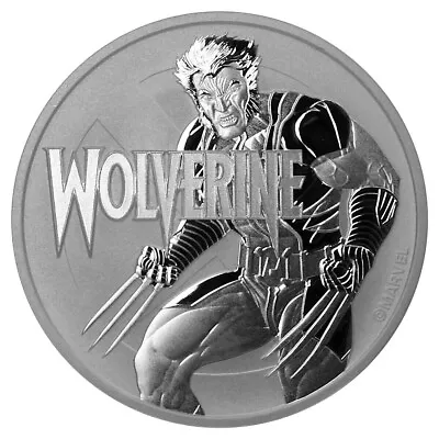 Marvel Series Wolverine - 2021 Tuvalu $1 BU 1 Oz Silver Coin (Capsule) • $43.95