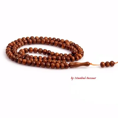 Genuine Oak Tree Islamic Prayer 99 Beads Tasbih Misbaha Tasbeeh Masbaha 10mm • $34.99