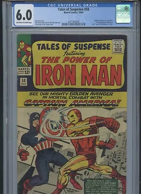 Tales Of Suspense #58 1964 CGC 6.0 • $245