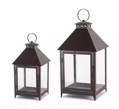 Lantern (Set Of 2) 11.75 H 16 H Iron • $93.24