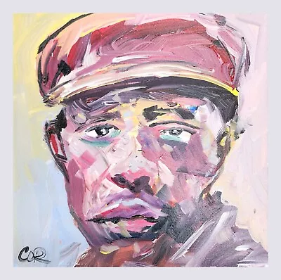 Corbellic Impressionism 12x12 Mailman Portrait Black Art History Original Canvas • $0.99