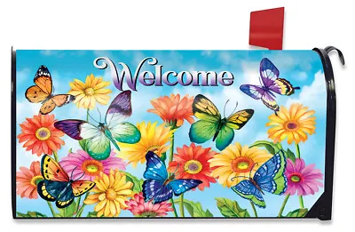 Fluttering Butterflies Spring Large Mailbox Cover Welcome Oversized • $19.99